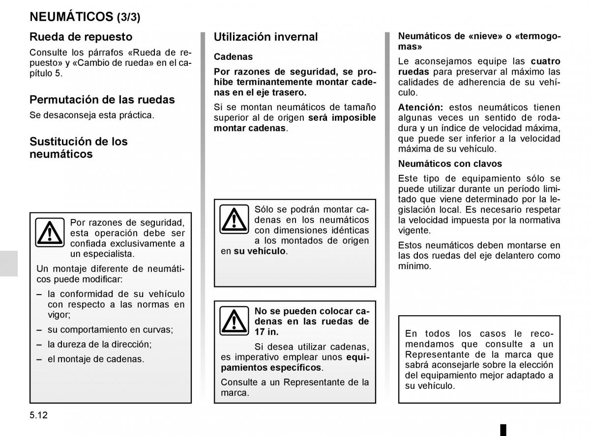 Renault Captur manual del propietario / page 192