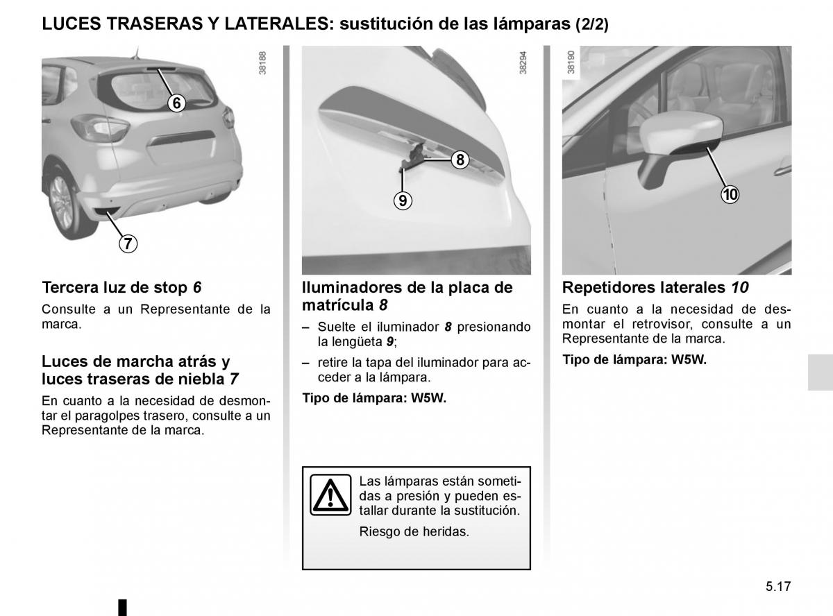 Renault Captur manual del propietario / page 197