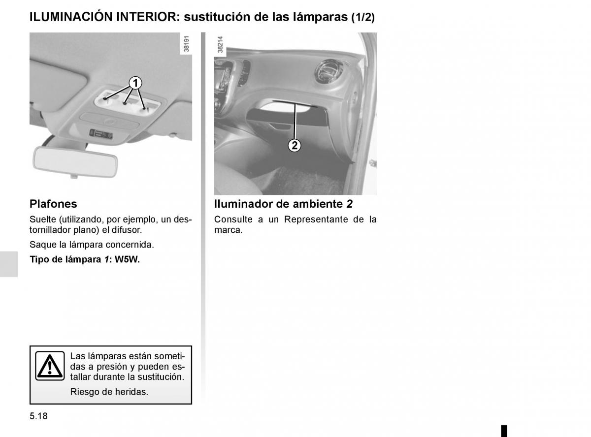 Renault Captur manual del propietario / page 198