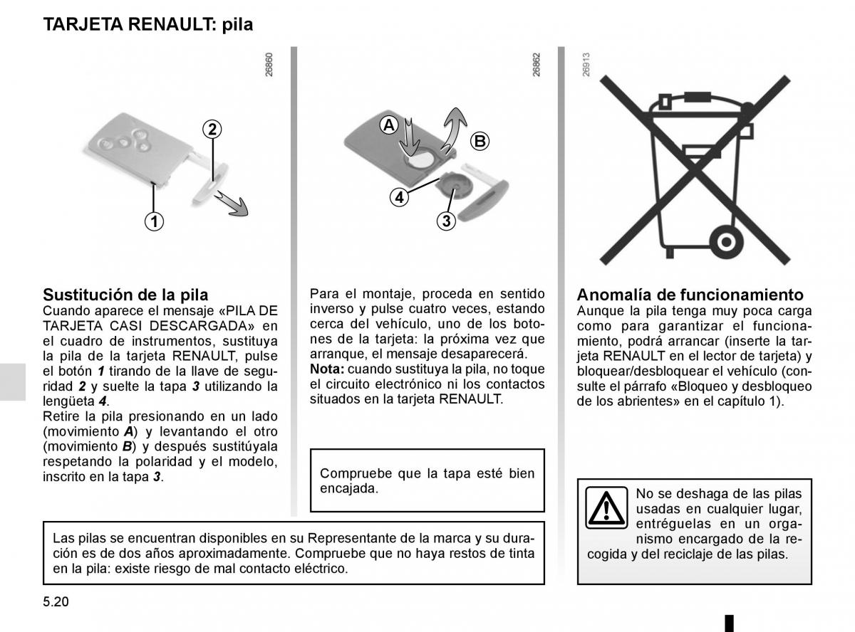 Renault Captur manual del propietario / page 200