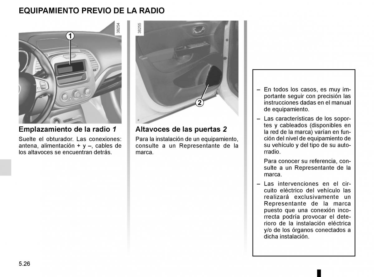 Renault Captur manual del propietario / page 206