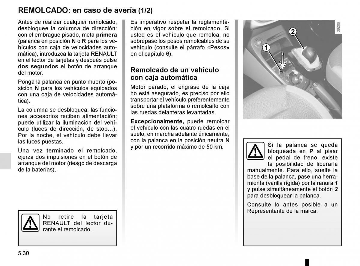 Renault Captur manual del propietario / page 210