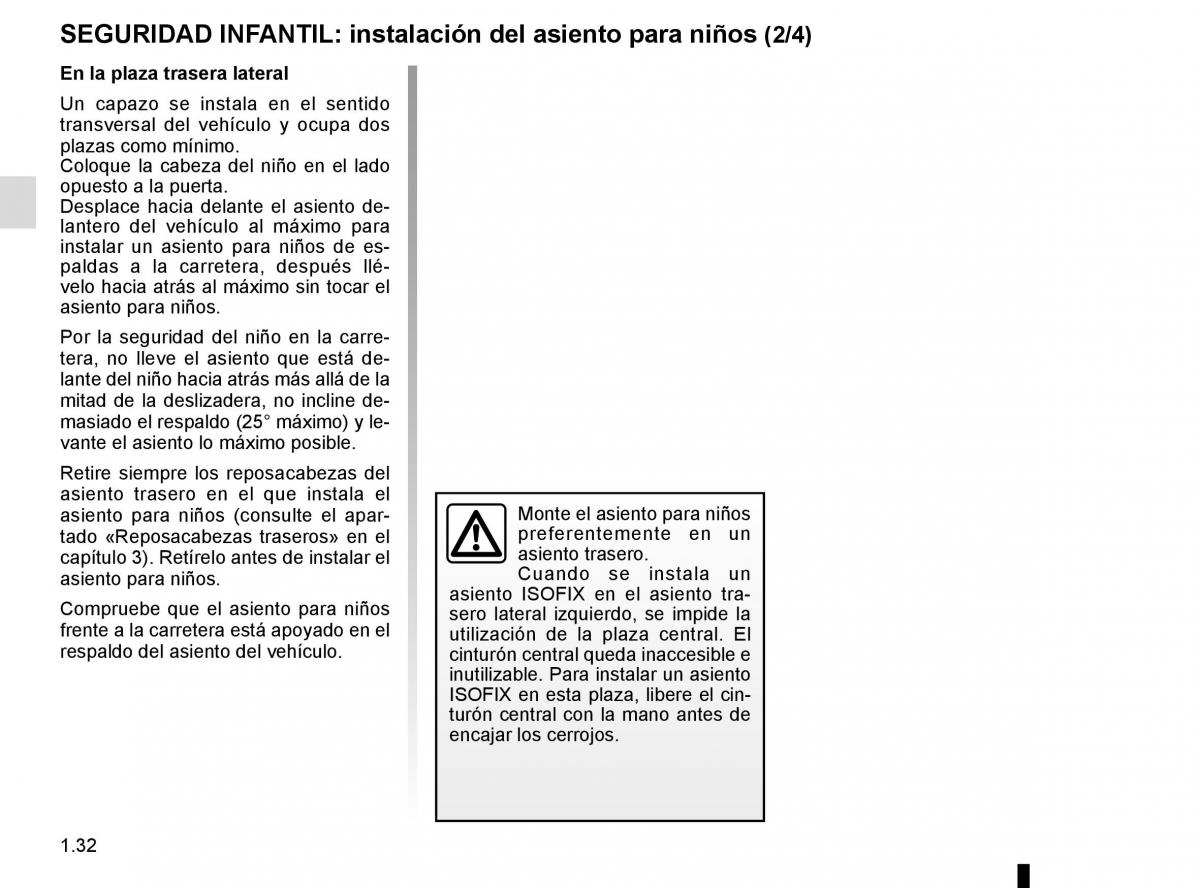 Renault Captur manual del propietario / page 38