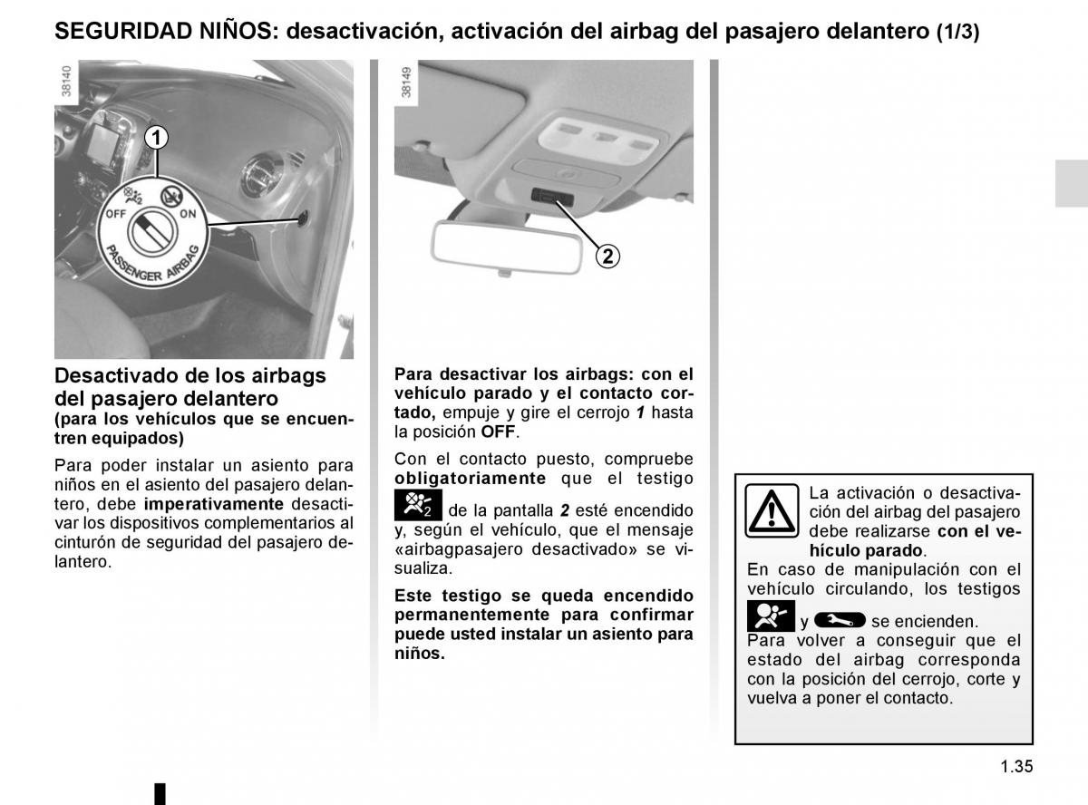 Renault Captur manual del propietario / page 41