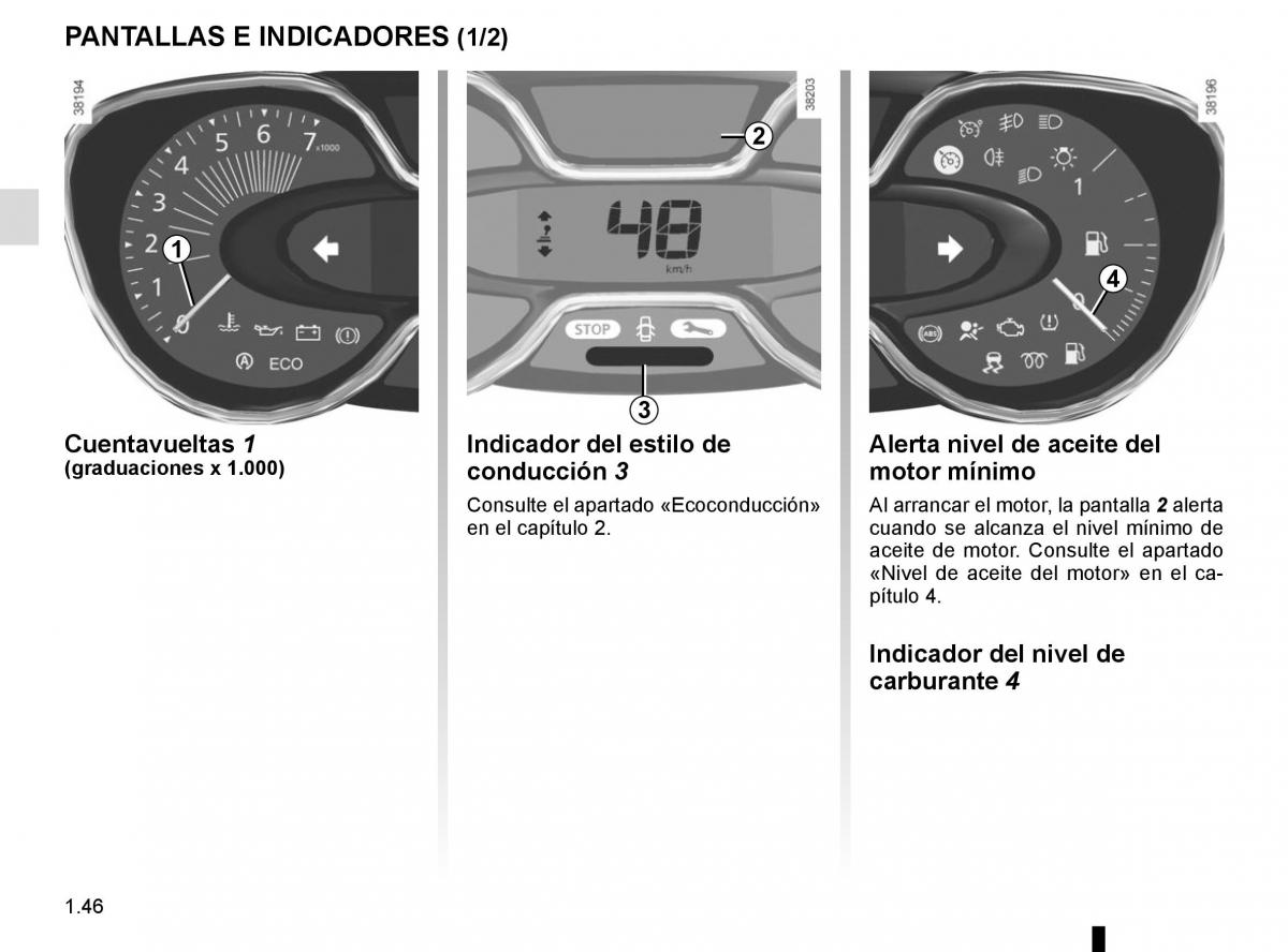 Renault Captur manual del propietario / page 52