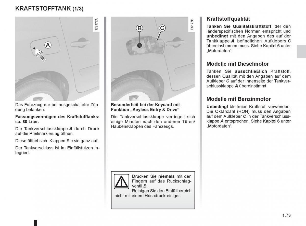 manual  Renault Espace IV 4 Handbuch / page 79