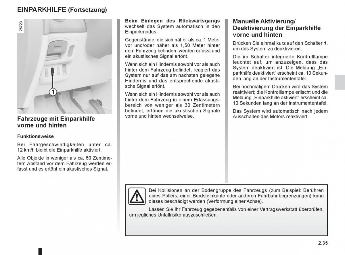 manual  Renault Espace IV 4 Handbuch / page 117