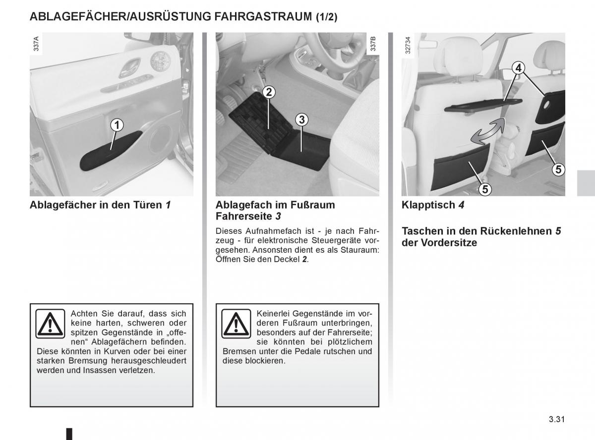 manual  Renault Espace IV 4 Handbuch / page 155