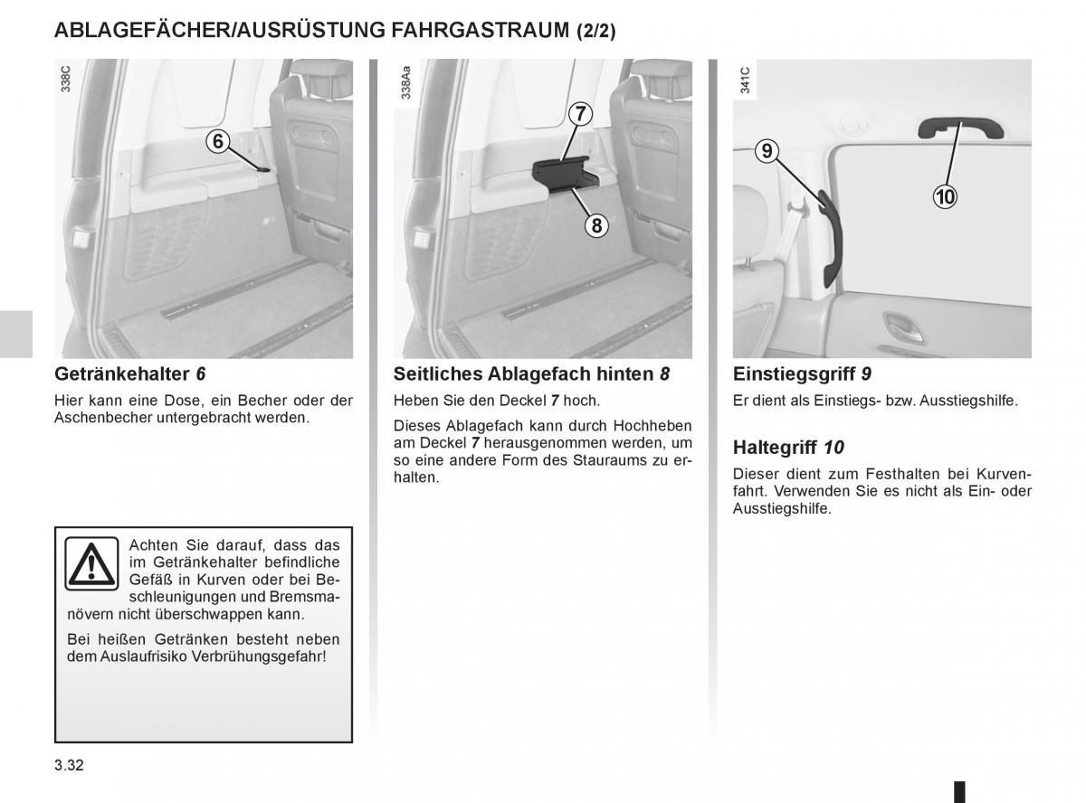 manual  Renault Espace IV 4 Handbuch / page 156