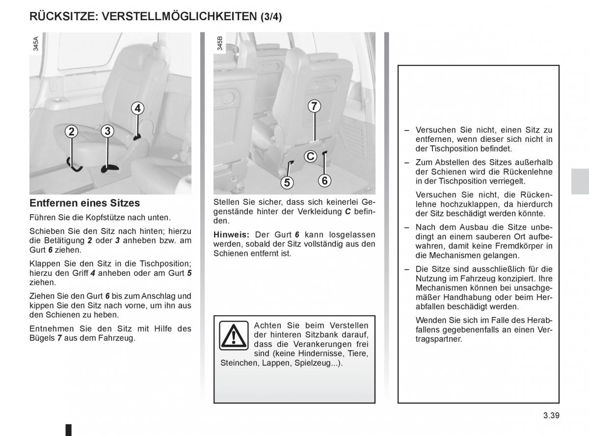 manual  Renault Espace IV 4 Handbuch / page 163