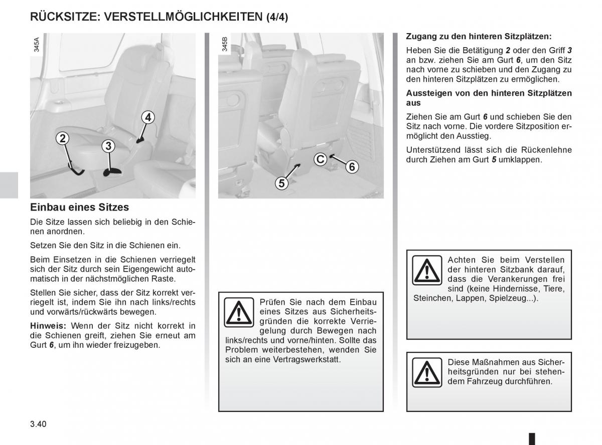 manual  Renault Espace IV 4 Handbuch / page 164