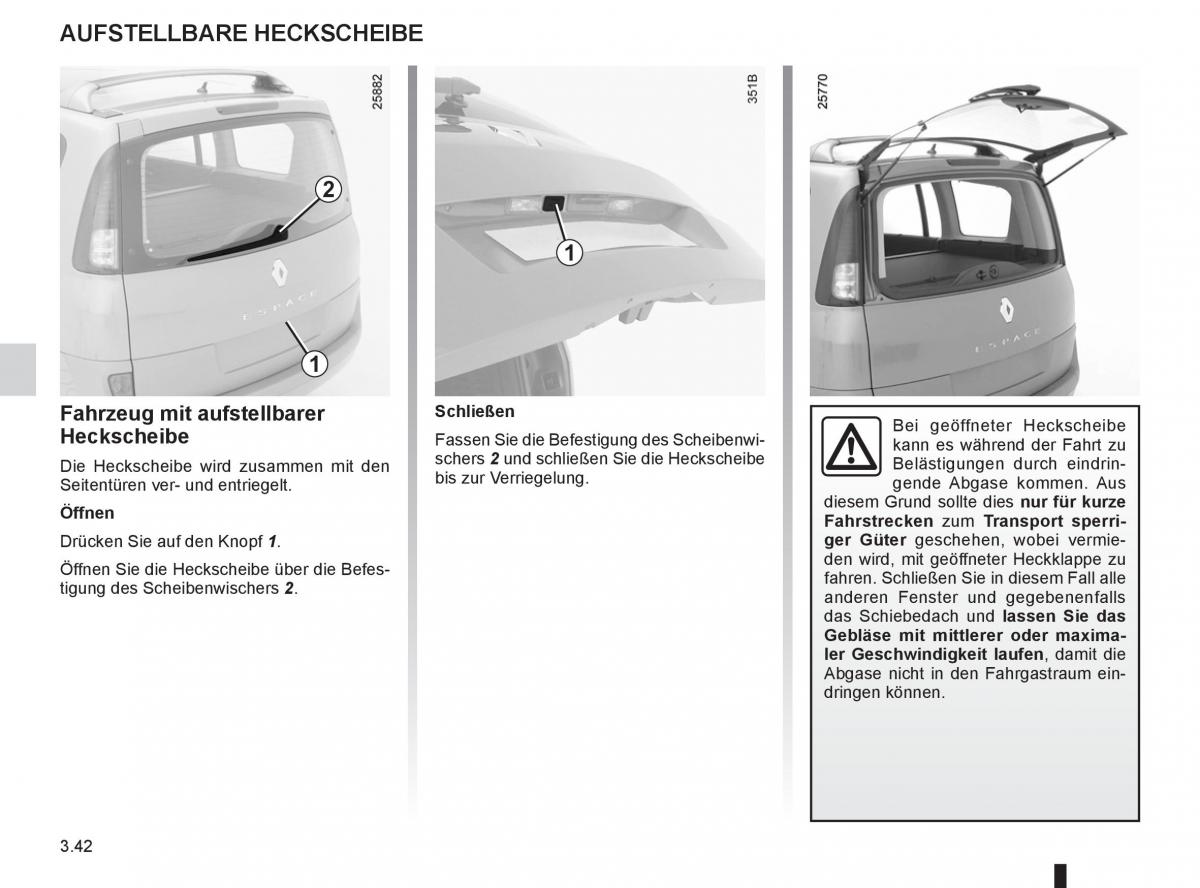 manual  Renault Espace IV 4 Handbuch / page 166