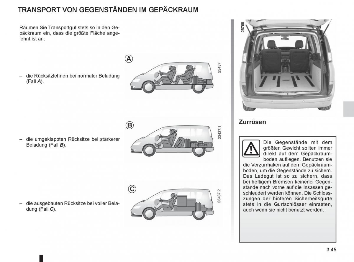 manual  Renault Espace IV 4 Handbuch / page 169