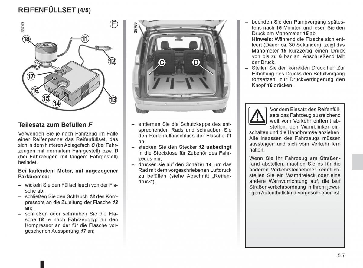 manual  Renault Espace IV 4 Handbuch / page 197