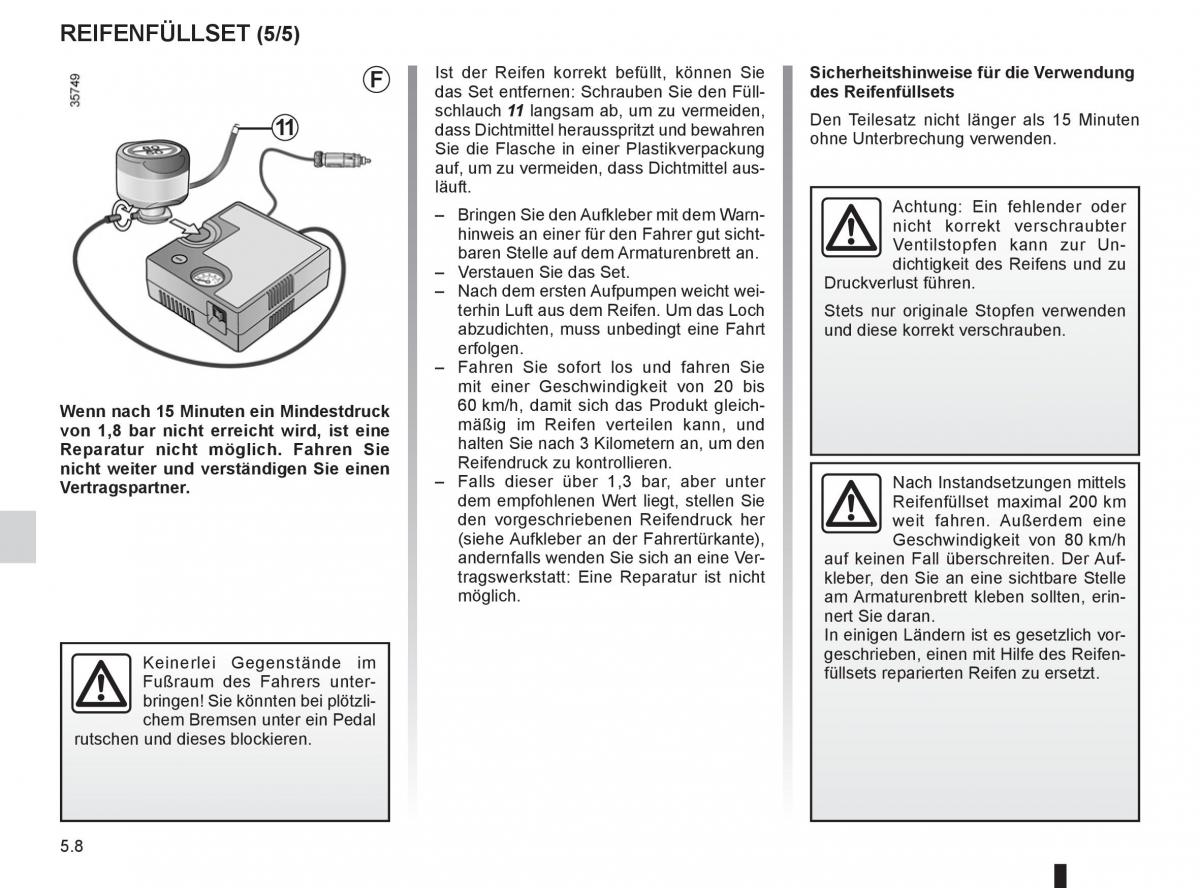 manual  Renault Espace IV 4 Handbuch / page 198