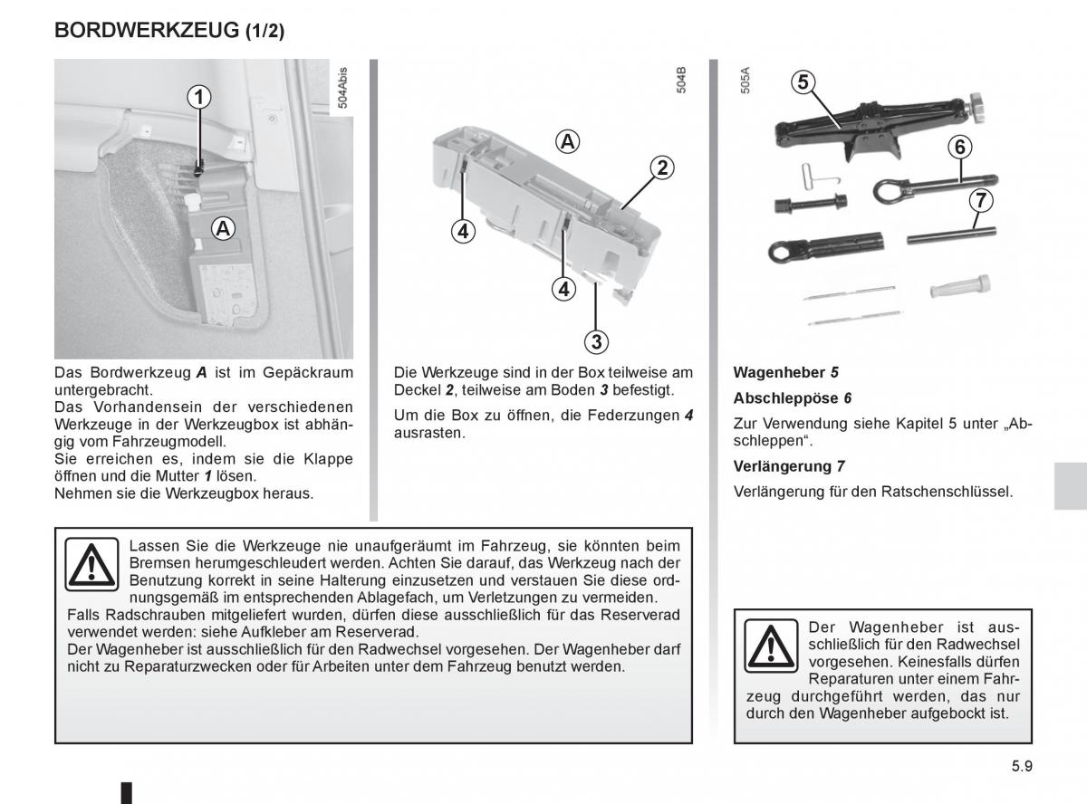 manual  Renault Espace IV 4 Handbuch / page 199