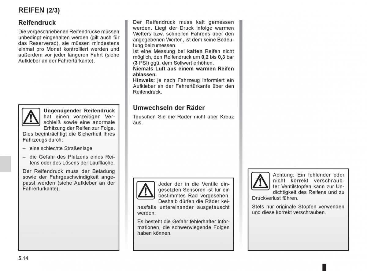 manual  Renault Espace IV 4 Handbuch / page 204