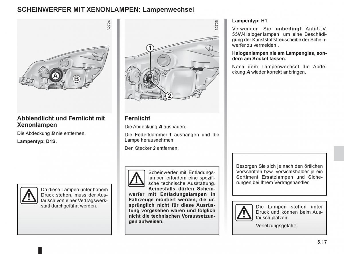 manual  Renault Espace IV 4 Handbuch / page 207