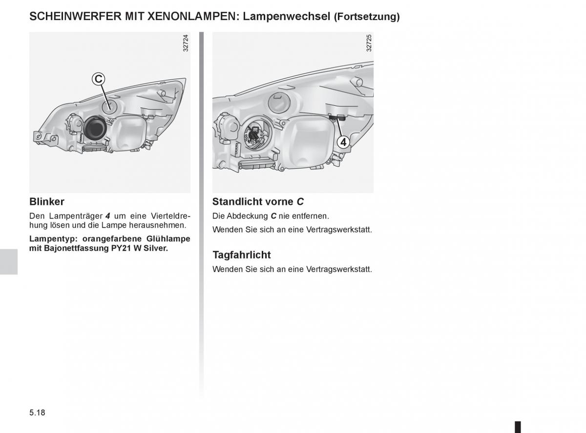 manual  Renault Espace IV 4 Handbuch / page 208