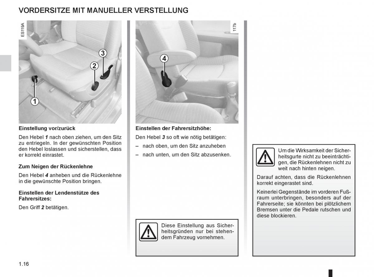 manual  Renault Espace IV 4 Handbuch / page 22