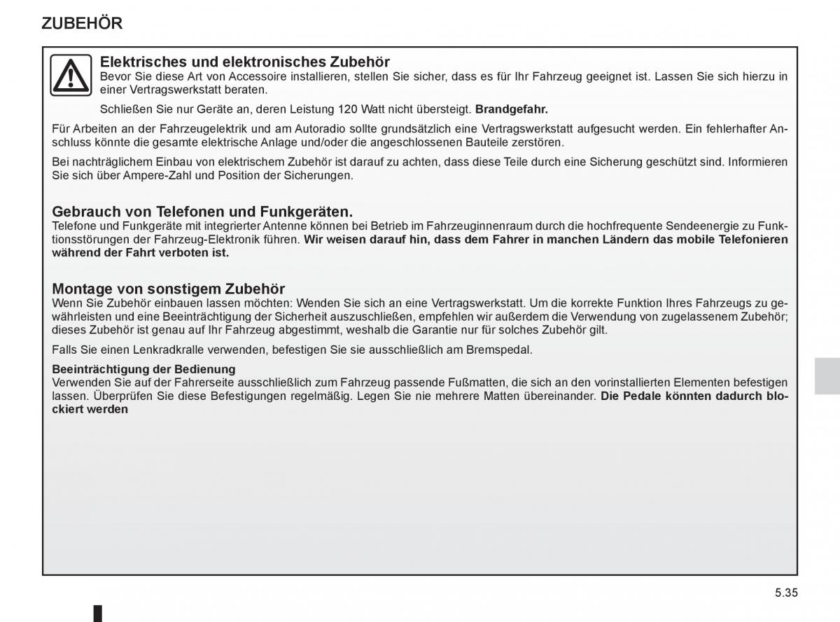 manual  Renault Espace IV 4 Handbuch / page 225