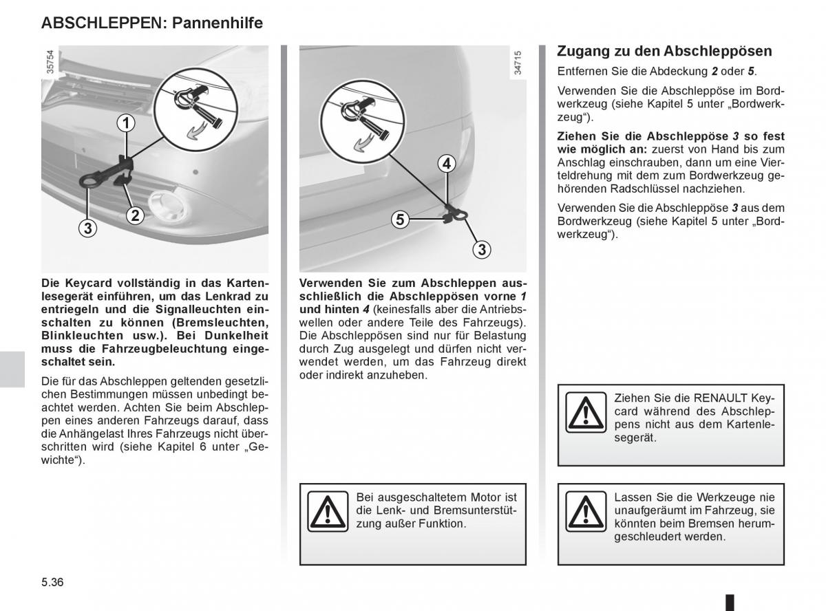 manual  Renault Espace IV 4 Handbuch / page 226