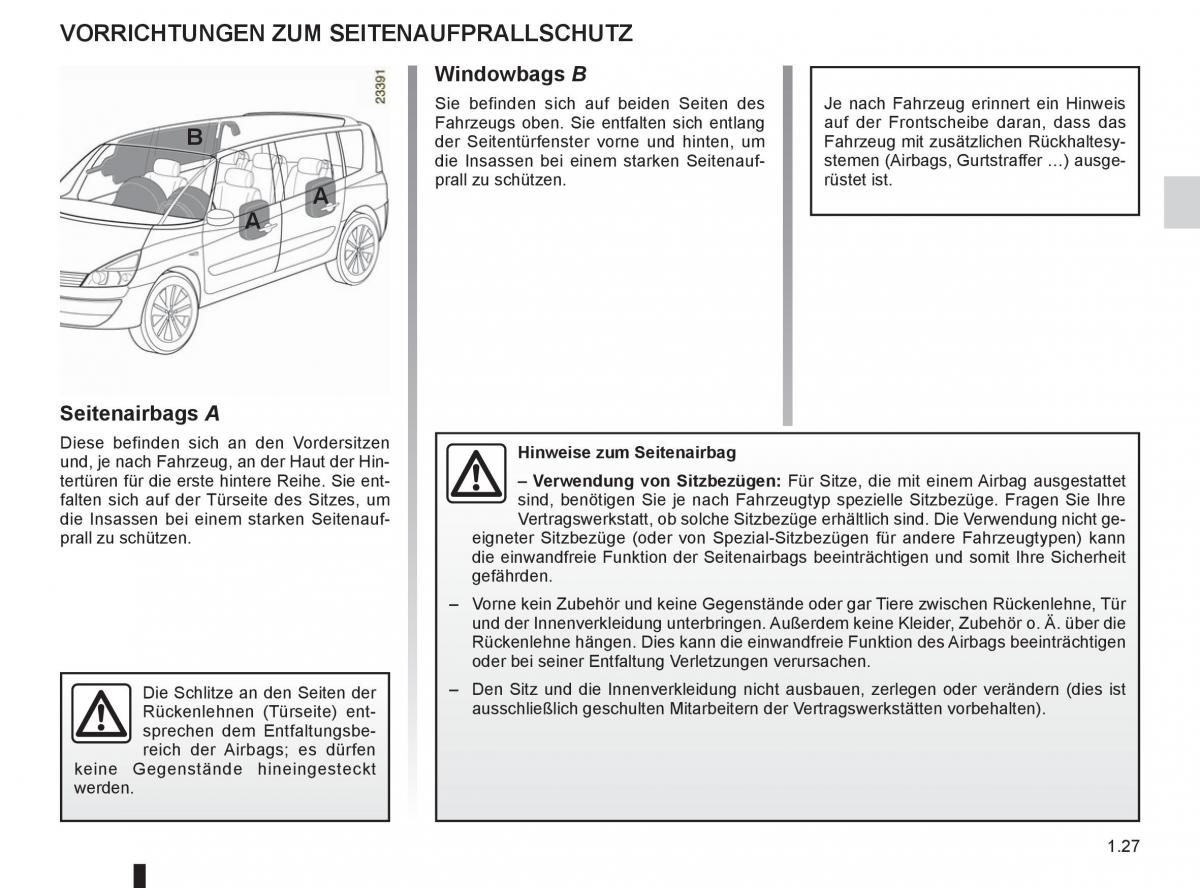 manual  Renault Espace IV 4 Handbuch / page 33