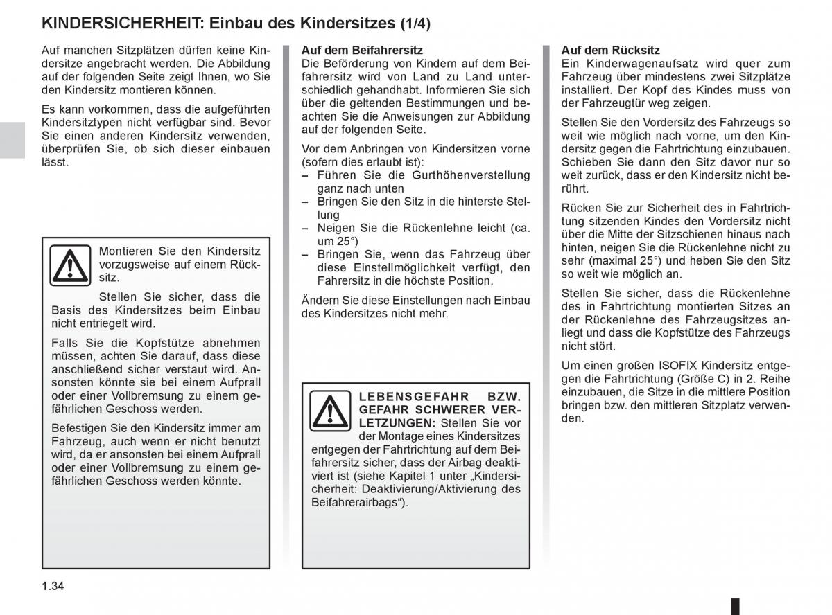 manual  Renault Espace IV 4 Handbuch / page 40