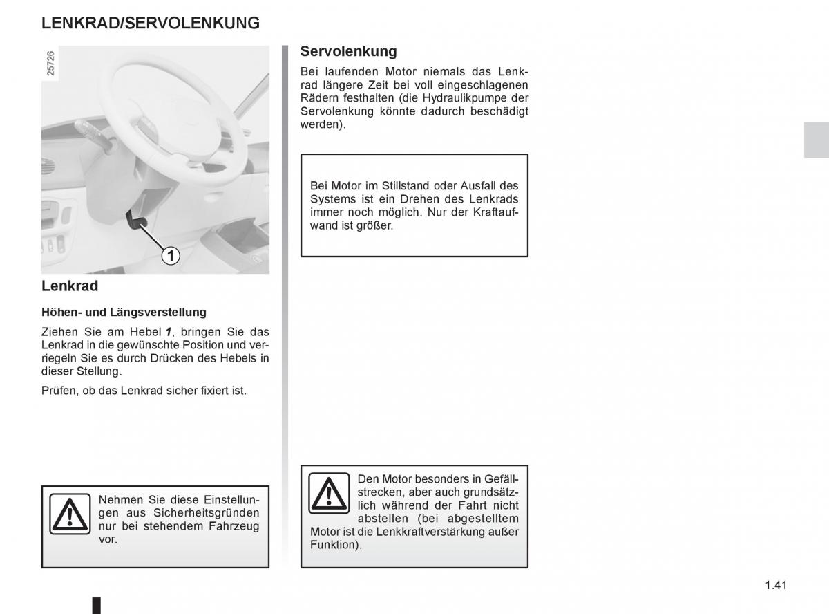 manual  Renault Espace IV 4 Handbuch / page 47