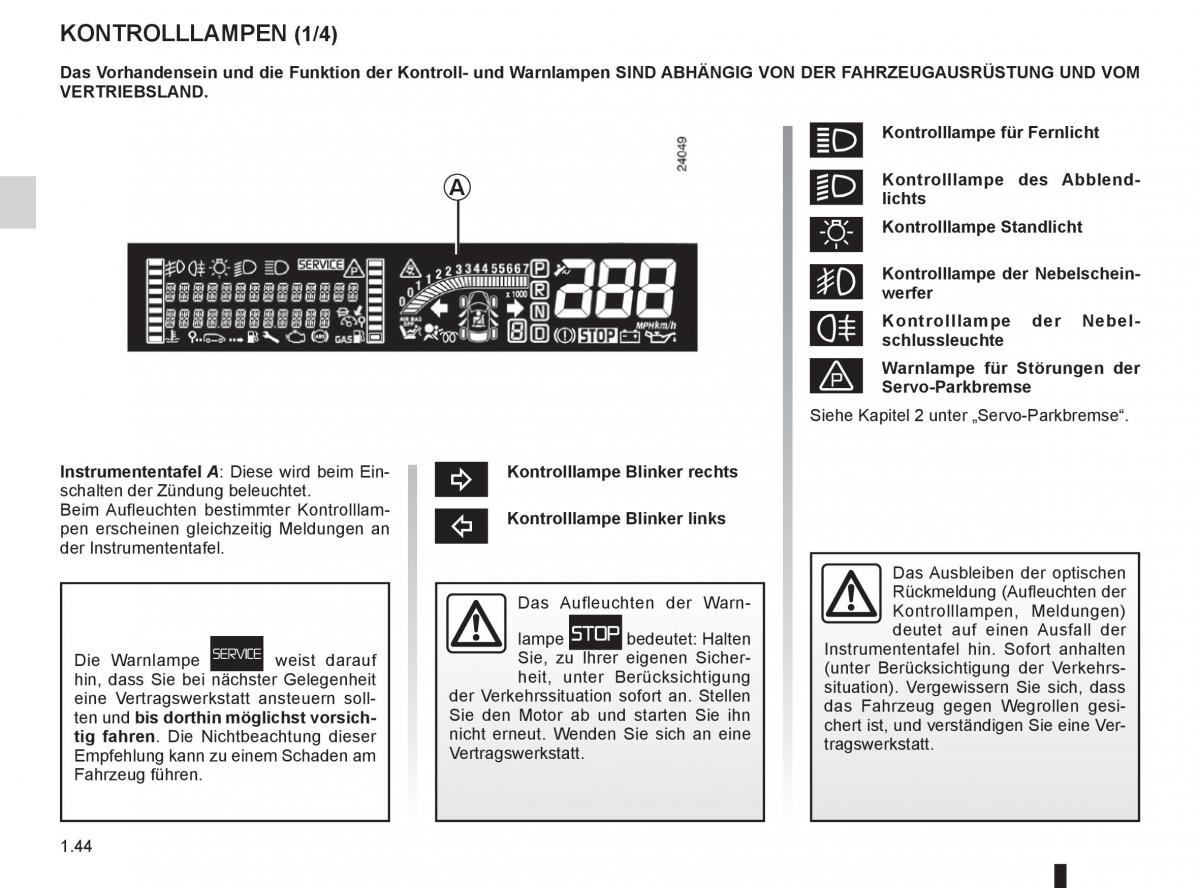 manual  Renault Espace IV 4 Handbuch / page 50