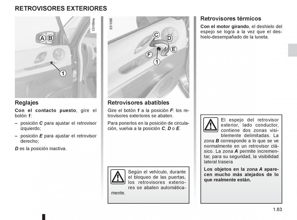 Renault Espace IV 4 manual del propietario / page 69