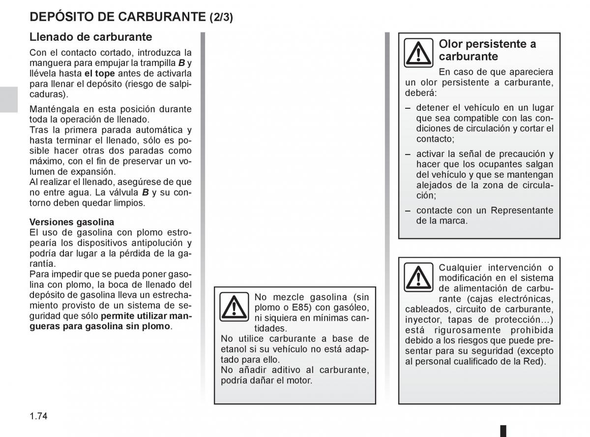 Renault Espace IV 4 manual del propietario / page 80