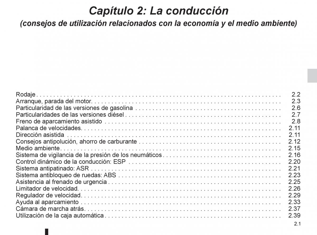 Renault Espace IV 4 manual del propietario / page 83