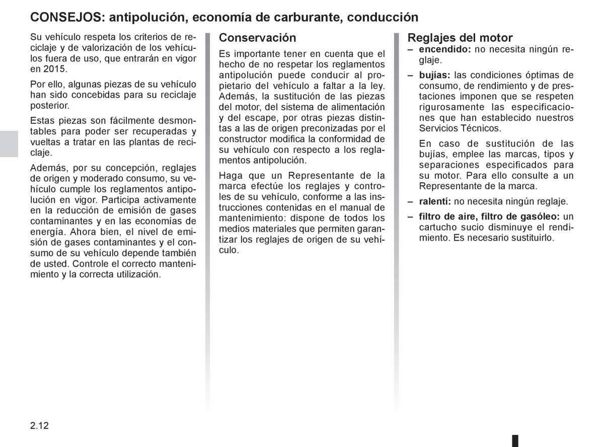 Renault Espace IV 4 manual del propietario / page 94