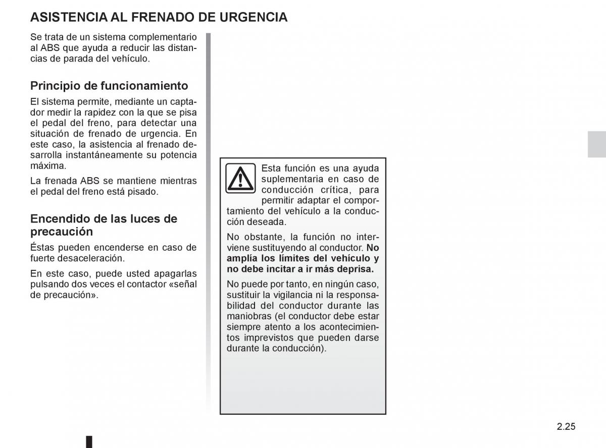 Renault Espace IV 4 manual del propietario / page 107