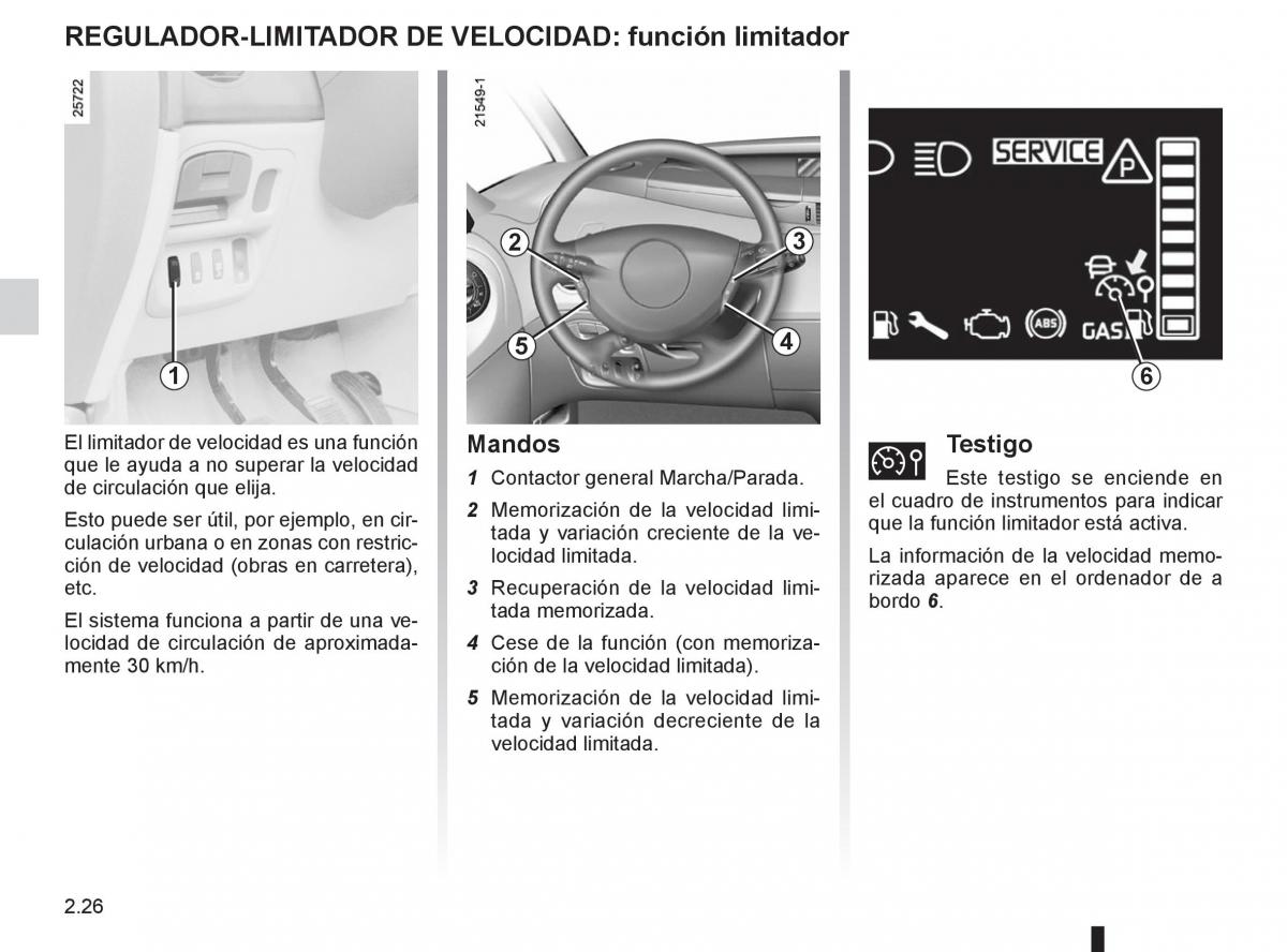 Renault Espace IV 4 manual del propietario / page 108