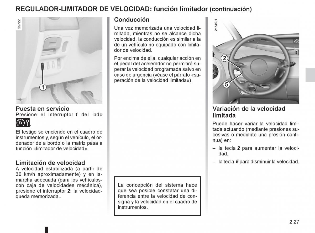 Renault Espace IV 4 manual del propietario / page 109