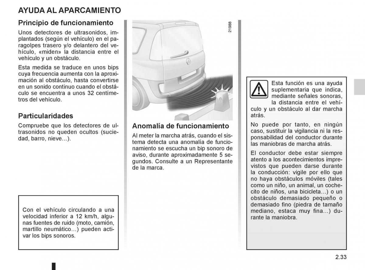 Renault Espace IV 4 manual del propietario / page 115