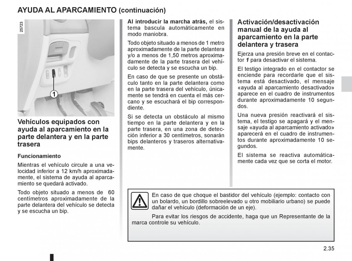 Renault Espace IV 4 manual del propietario / page 117