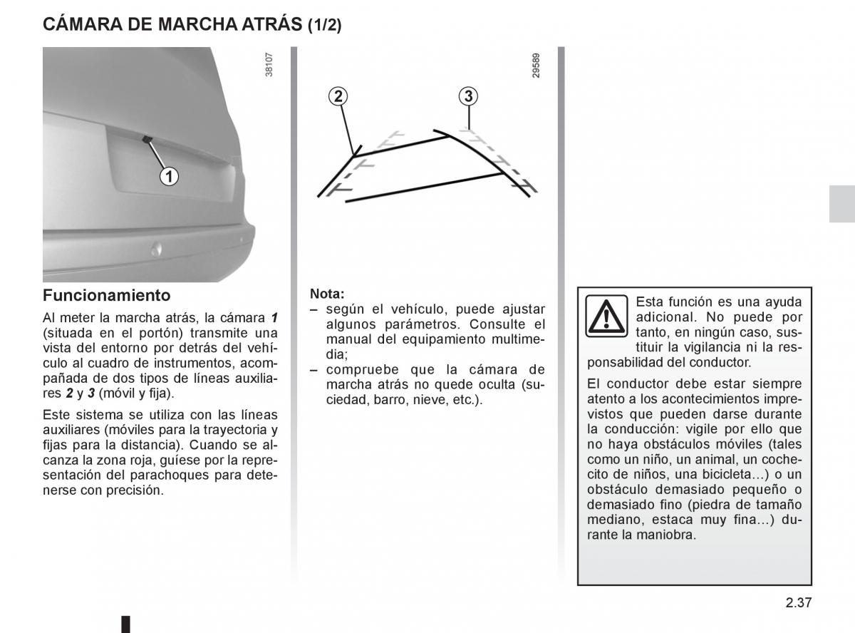 Renault Espace IV 4 manual del propietario / page 119