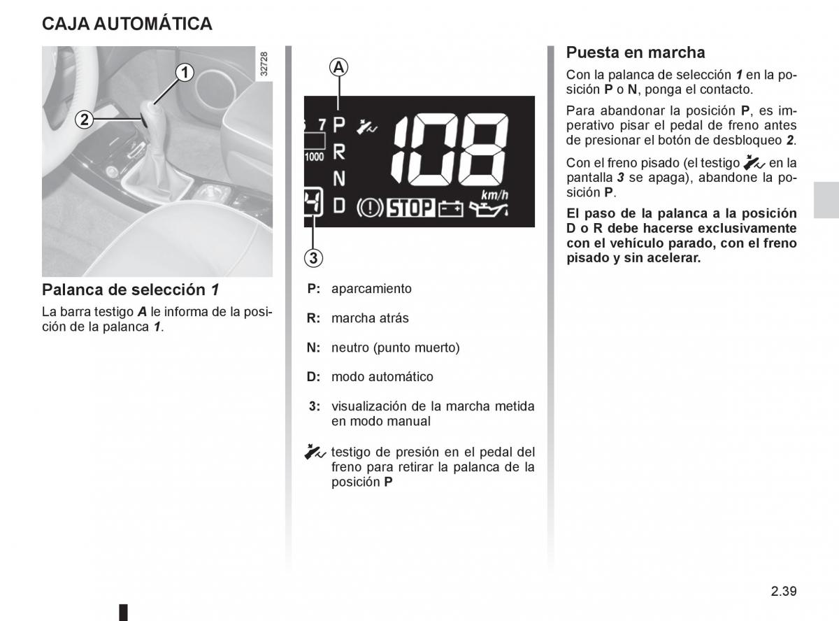 Renault Espace IV 4 manual del propietario / page 121