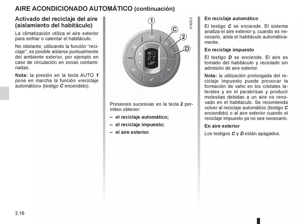 Renault Espace IV 4 manual del propietario / page 140