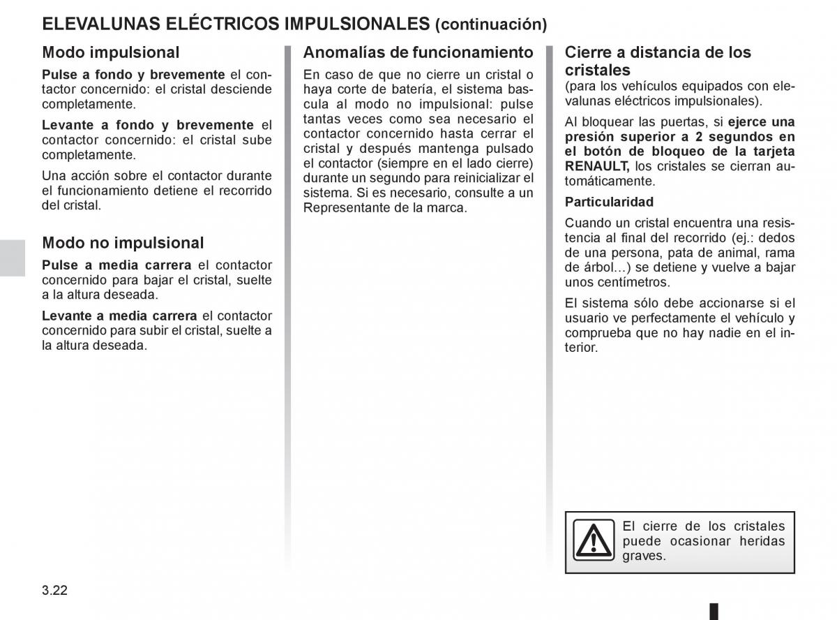 Renault Espace IV 4 manual del propietario / page 146