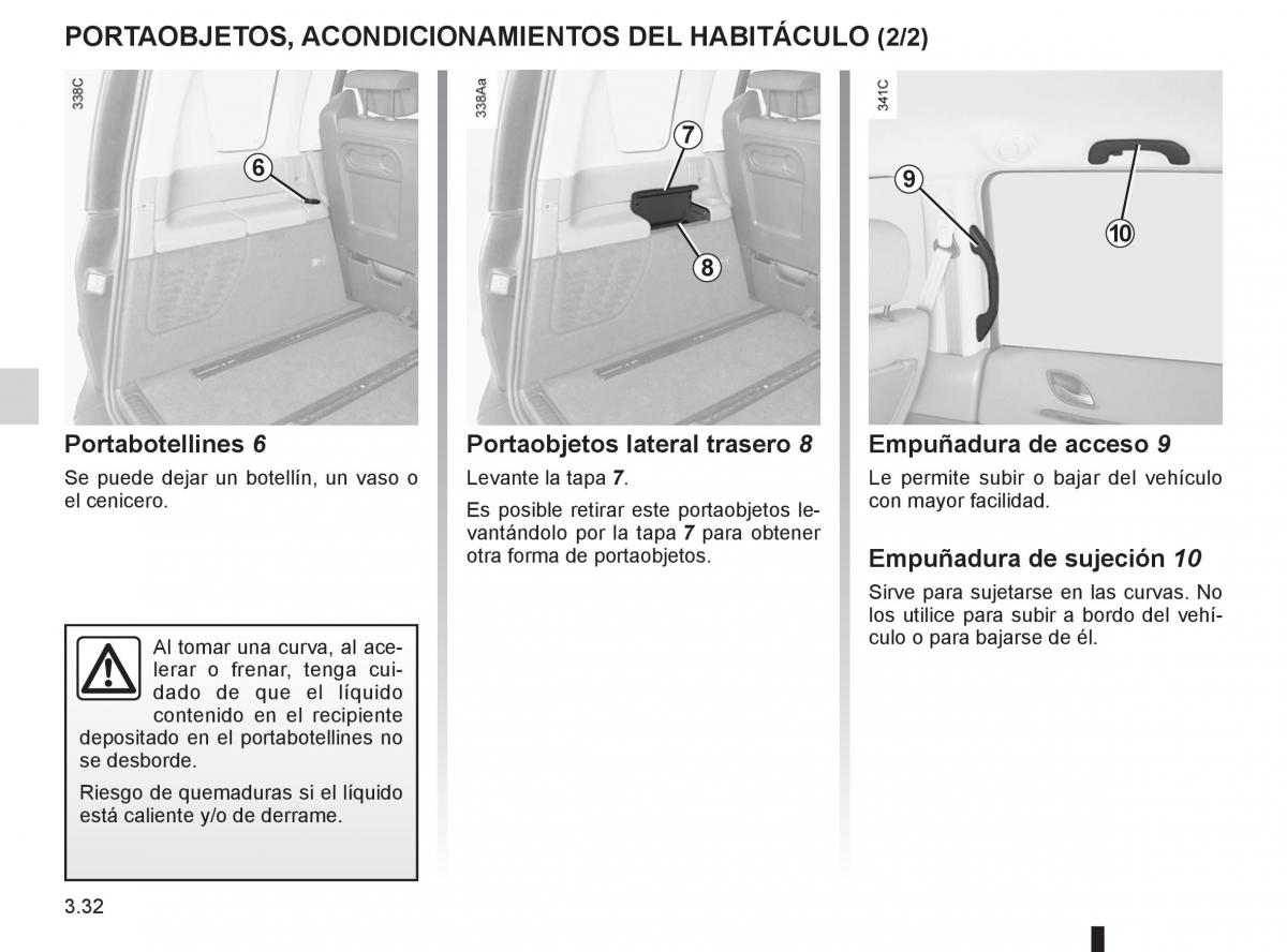 Renault Espace IV 4 manual del propietario / page 156