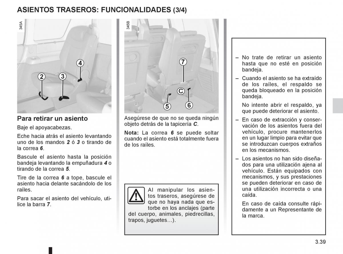 Renault Espace IV 4 manual del propietario / page 163