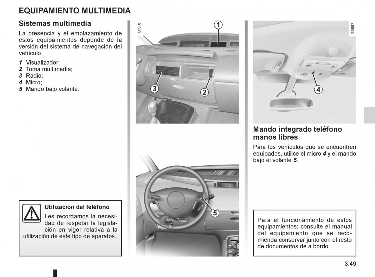 Renault Espace IV 4 manual del propietario / page 173