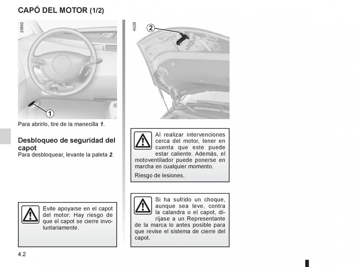 Renault Espace IV 4 manual del propietario / page 176