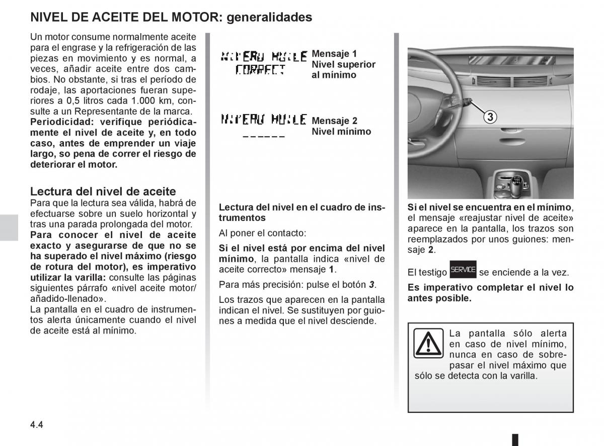 Renault Espace IV 4 manual del propietario / page 178