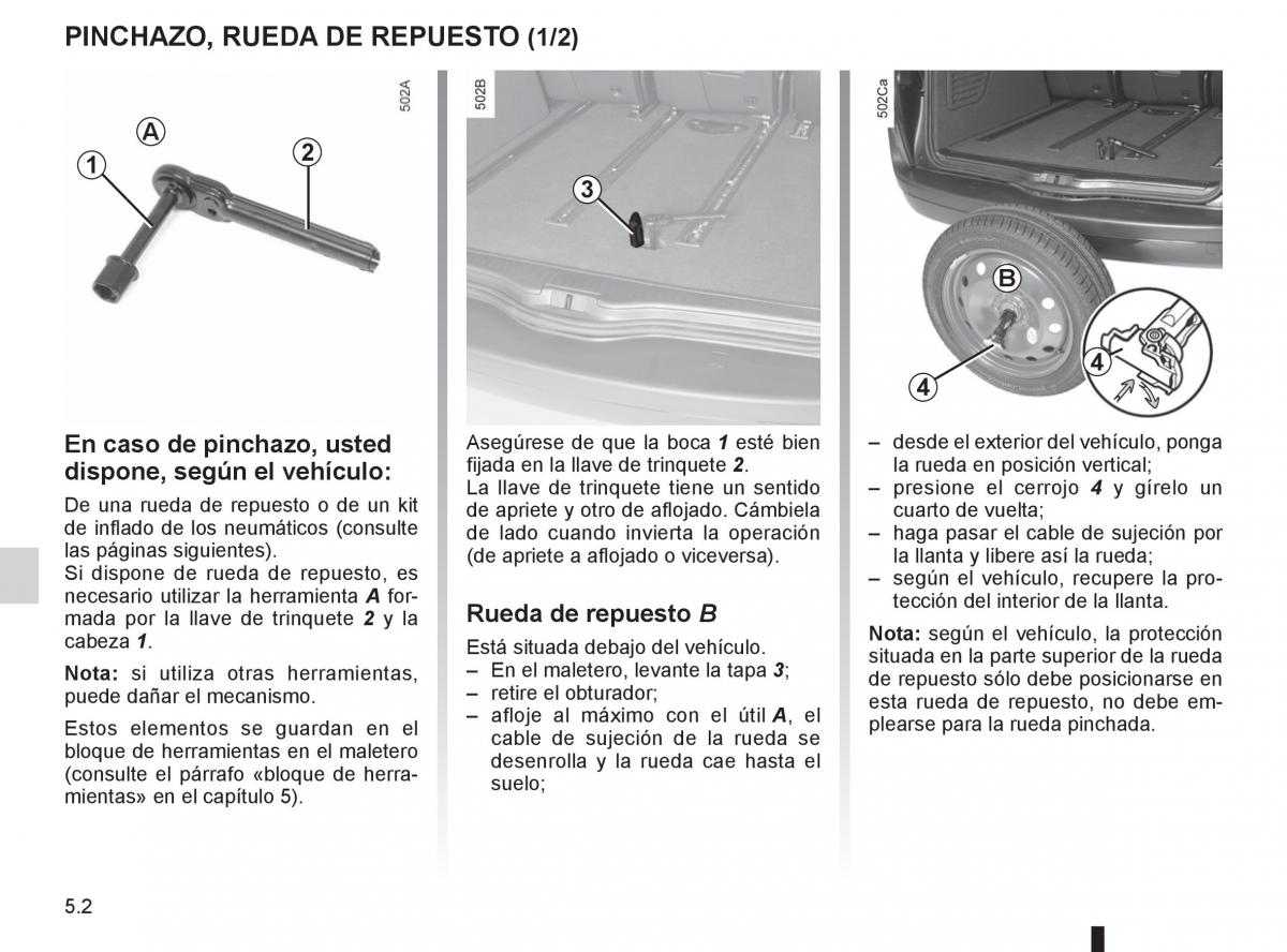 Renault Espace IV 4 manual del propietario / page 192