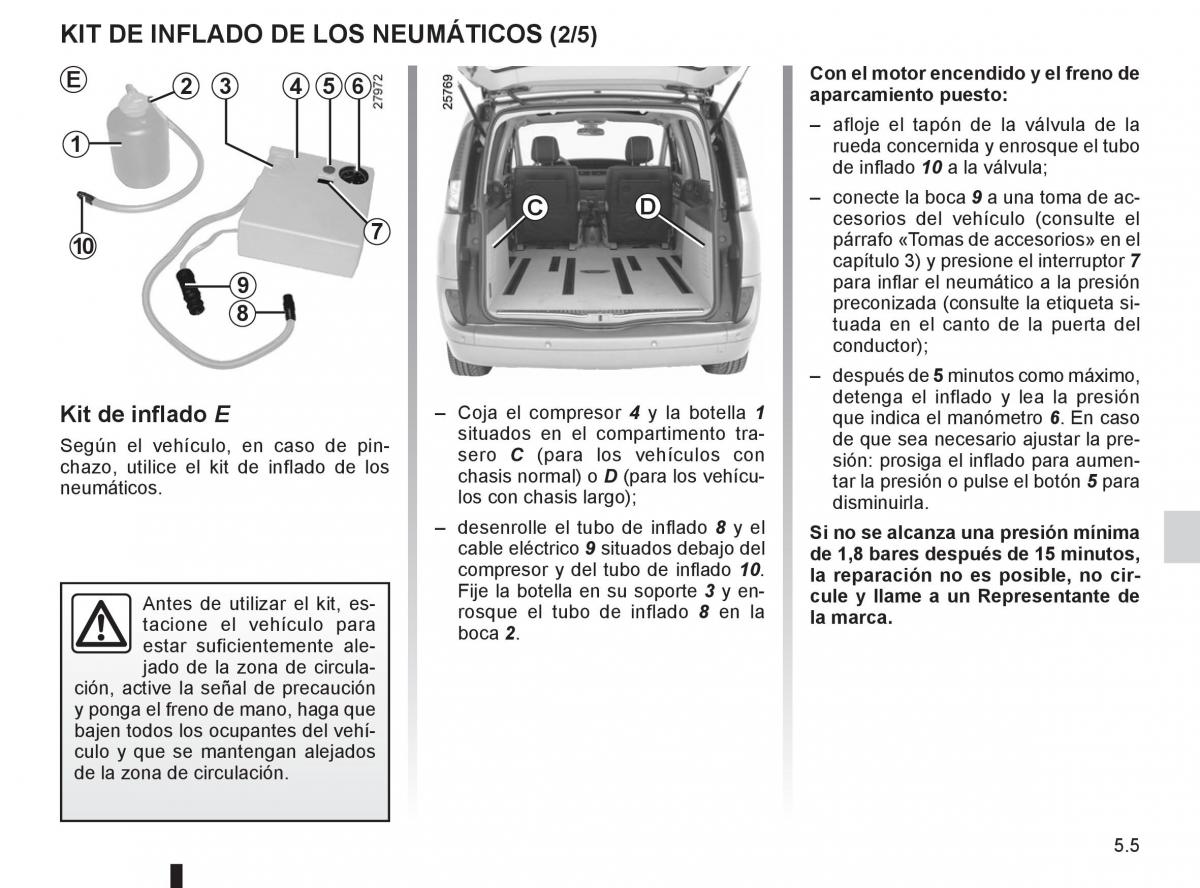 Renault Espace IV 4 manual del propietario / page 195